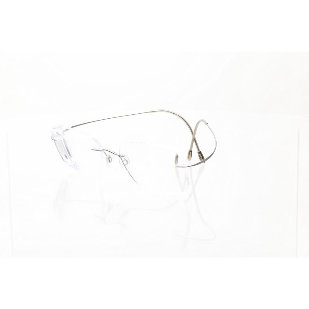 Silhouette 5515 70 7110 Matte Silver 150 mm Eyeglasses FRAMES ONLY -VERY GOOD